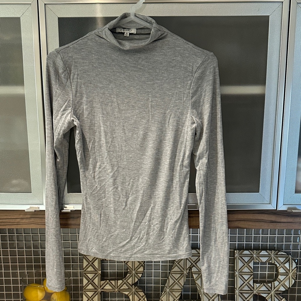 Z Supply Lira Top, classic Heather gray, XS